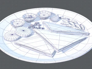naan bread 01 3D Model