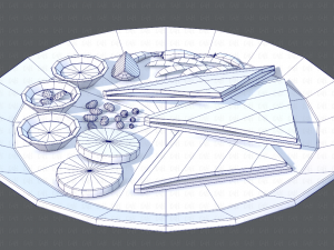 naan bread 01 Modelo 3D