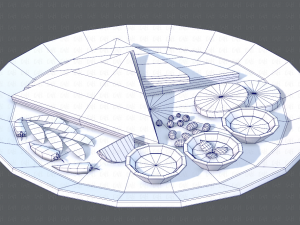 naan bread 01 Modelo 3D