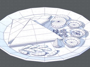 naan bread 01 Modelo 3D