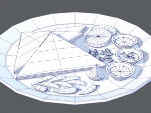 naan bread 01 3D Model