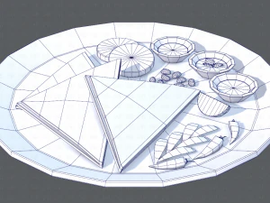 naan bread 01 3D Model