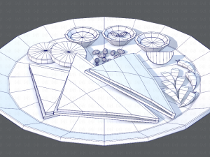 naan bread 01 Modelo 3D