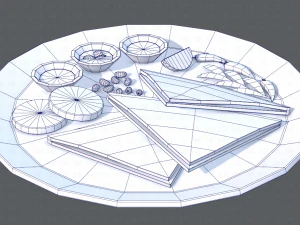 naan bread 01 3D Model
