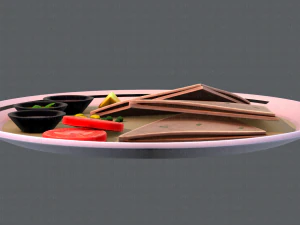 naan bread 01 3D Model