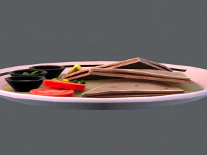 naan bread 01 3D Model