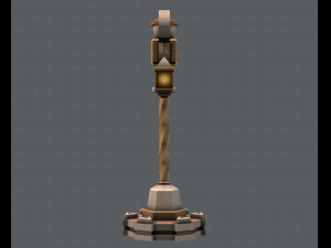 lamp post v01 3D 模型