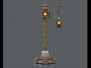 lamp post v01 3D 模型