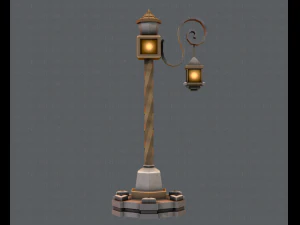 lamp post v01 3D Model