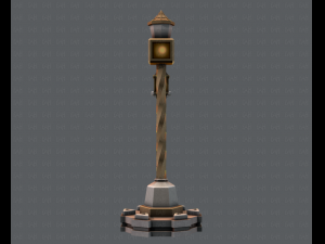lamp post v01 3D 模型