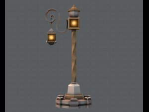 lamp post v01 3D 模型