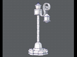 lamp post v01 3D 模型
