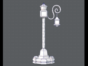 lamp post v01 3D 模型