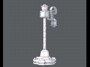 lamp post v01 3D 模型