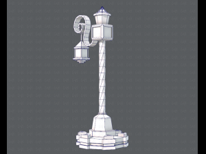 lamp post v01 3D 模型