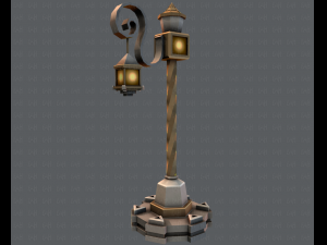 lamp post v01 3D 模型