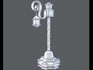 lamp post v01 3D 模型