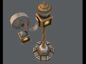 lamp post v01 3D 模型