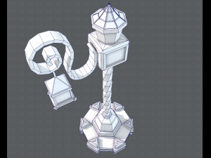 lamp post v01 3D 模型