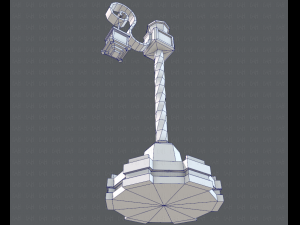 lamp post v01 3D 模型