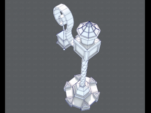lamp post v01 3D 模型