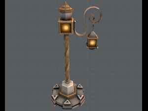 lamp post v01 3D 模型