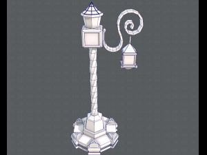 lamp post v01 3D 模型