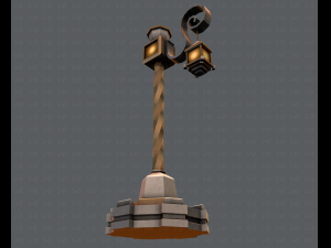lamp post v01 3D 模型
