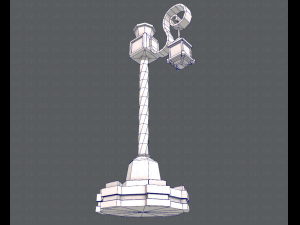 lamp post v01 3D 模型