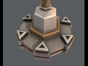 lamp post v01 3D 模型