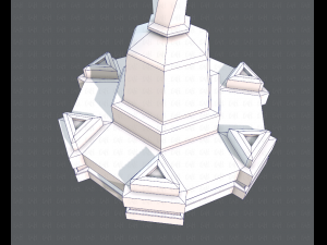 lamp post v01 3D 模型