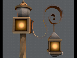 lamp post v01 3D 模型