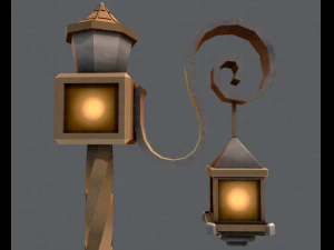 lamp post v01 3D Model