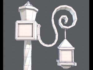 lamp post v01 3D 模型