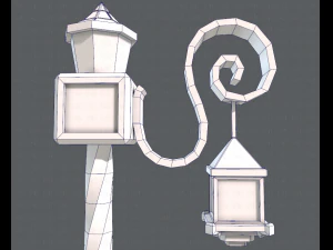 lamp post v01 3D Model