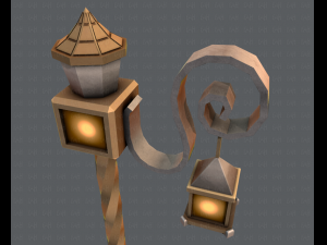 lamp post v01 3D 模型