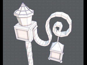 lamp post v01 3D 模型