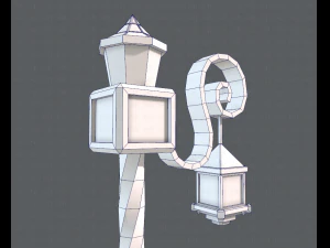 lamp post v01 3D Model