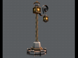 lamp post v01 3D 模型