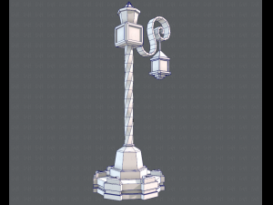 lamp post v01 3D 模型