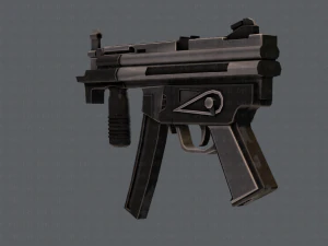 GunCartoon 03 3D Model