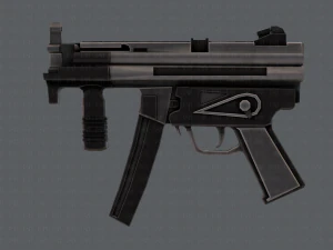 GunCartoon 03 3D Model