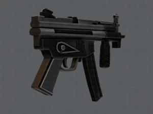 GunCartoon 03 3D Model