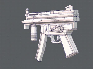GunCartoon 03 3D Model