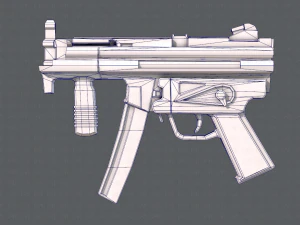 GunCartoon 03 3D Model