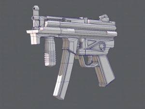 GunCartoon 03 3D Model