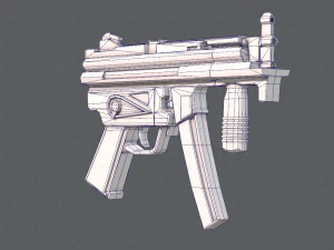 GunCartoon 03 3D Model