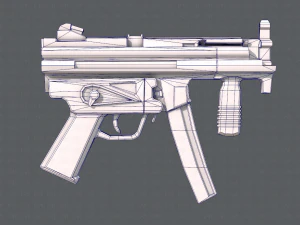 GunCartoon 03 3D Model