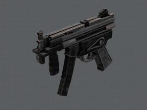 GunCartoon 03 3D Model