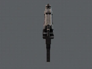 GunCartoon 03 3D Model